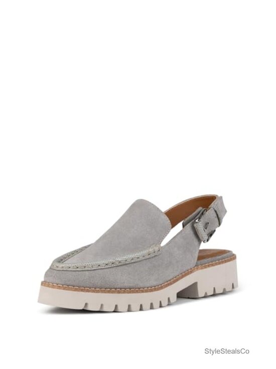 Shoes - Slingback Loafers with EVA Lug Sole and Memory Foam Insole